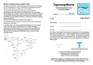 Bild von S01 - Tagesangelkarte Havel und Seen