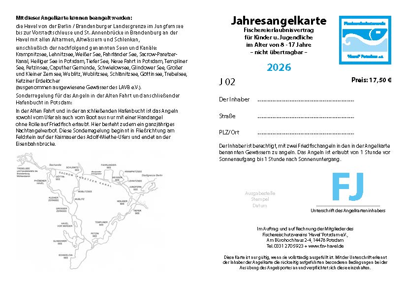DJ02 - Digitale Jahresangelkarte Kinder und Jugendliche